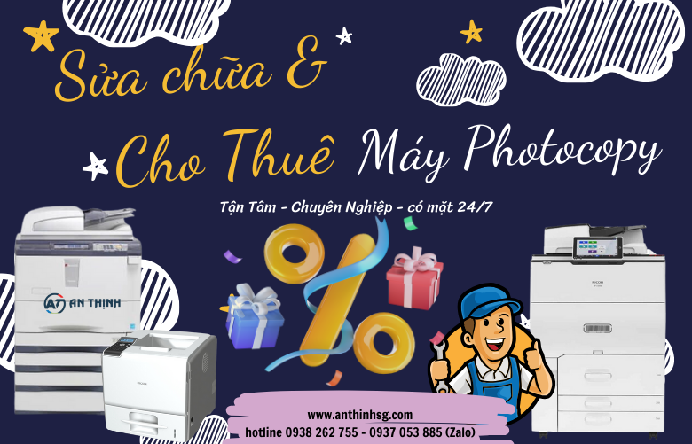 #1 Cho Thuê Máy Photocopy tại Đường Hoàng Văn Thụ, Tân Bình