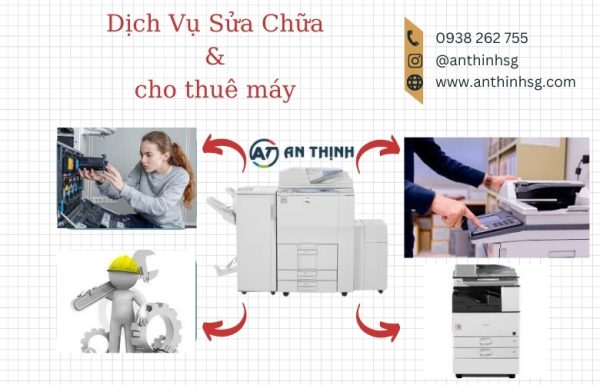 Cho thuê máy photocopy tại đường Nguyễn Hữu Cảnh - An Thịnh SG