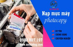 Nạp mực máy photocopy CHẤT LƯỢNG -TẬN NƠI tại quận 3