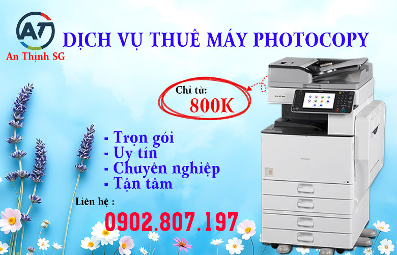 Thuê máy photocopy TRỌN GÓI-UY TÍN từ 800k tại quận3